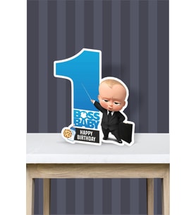 Patron Bebek Boss Baby Temalı - 1 Yaş (40 cm) Ayaklı Rakam Pano