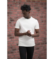 Sıfır Yaka Merserize Pamuklu İnce Kumaş Regular Fit T-Shirt