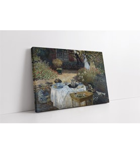 Çimlerde Öğle Yemeği Monet Kanvas Tablo