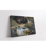 Çimlerde Öğle Yemeği Monet Kanvas Tablo