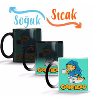 Garfield 02 Sihirli Kupa Bardak Porselen