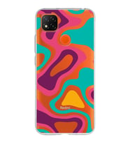 Xiaomi Redmi 9C Uyumlu Kapak Renkli Desen Tasarımlı Şeffaf Silikon Kılıf