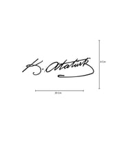 Kemal Atatürk Imza Stickerı 20 Cm