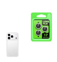 Apple iPhone 17 Pro Max Uyumlu Zore CL-07 Kamera Lens Koruyucu (Gri-Gümüş)