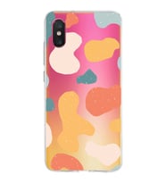 Xiaomi Mi 8 Pro Uyumlu Kapak Grunge Tasarımlı Şeffaf Silikon Kılıf