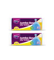 Güçlü Çöp Torbası Jumbo Boy 10'lu 80 x 110 cm İkili Set