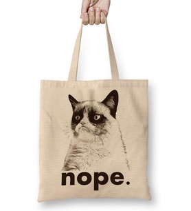 Cats Kedi Nope Bez Çanta Uzun Saplı