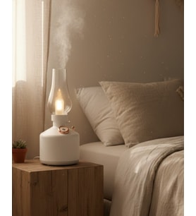 Vintage Dekoratif Gaz Lambası Görünümlü Aromaterapi Difüzör 1200 mAh USB Şarjlı