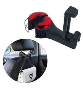 PowerMaster PM-20941 Araç Koltuk Arkası Kanca Askılık- Telefon Tutucu (Teleskopik)