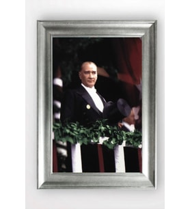 Gümüş Çerçeveli Atatürk Tablo a70