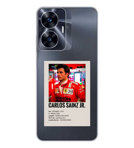 Realme C55 Uyumlu Carlos Sainz Desenli Şeffaf Telefon Kılıfı