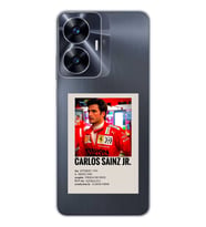 Realme C55 Uyumlu Carlos Sainz Desenli Şeffaf Telefon Kılıfı