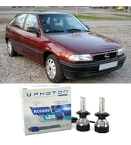 Opel Astra F Led Xenon Uzun + Kısa Far Ampulü H4 Access Yeni Seri Beyaz 1993-1998