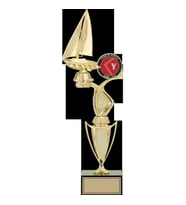 ODAK KUPA - Figürlü Kupalar - Yelken Figürlü Kupalar FG-043 C - 43 cm