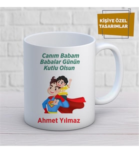 Kişiye Özel İsim Yazılabilir Canım Babam Babalar Günün Kutlu Olsun Kupa Bardak