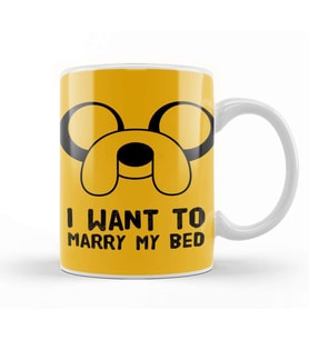 I Want To Marry My Bed Kupa Bardak Porselen