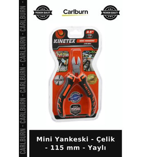 Özel Üretim Hassas Kesim Elektronik Montaj Tamirat El Aleti Mini Yankeski - Çelik - 115 mm - Yaylı