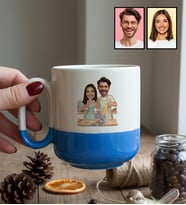 Kişiye Özel Karikatür Yemek Yapan Romantik Çift Kupa Bardak Pro Sevgililer Günü Hediyesi