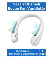 Premium Taşınabilir Şarjlı Güçlü Yüksek Kaliteli Sessiz Hava Soğutucu Üflemeli Boyun Fan Vantilatör