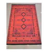 EVALİFE D5801 KIRMIZI KİLİM DESENLİ KAYMAZ TABAN HALI 120X180 CM