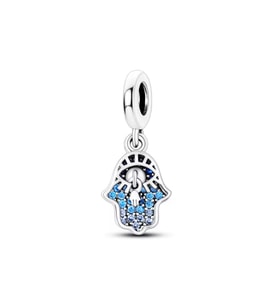 Mavi Taşlı Nazar El Sallantılı Charm