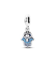 Mavi Taşlı Nazar El Sallantılı Charm