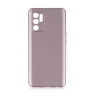 Oppo Reno 6 4G Uyumlu Kılıf Zore Premier Silikon Kapak (Rose Gold Altın)