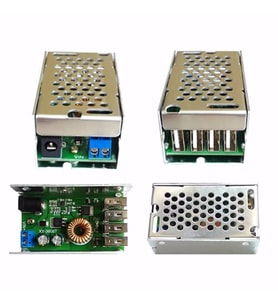 36V Çıkış= 4 Usb Çıkış Portlu 5V 5A Voltaj Düşürücü Modül Kutulu