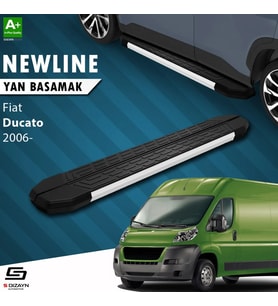 S-Dizayn Fiat Ducato 3 Kısa Şase NewLine Aluminyum Yan Basamak 203 Cm 2006-2014 A+ Kalite