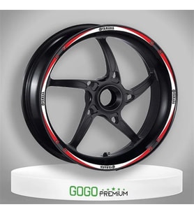 Gogo Jant Şeridi Reflektör Kırmızı Beyaz Yamaha