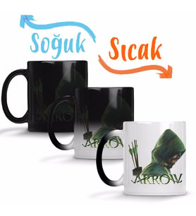 Green Arrow Sihirli Kupa Bardak Porselen