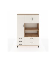 Hyperion Gardrop 7 Raflı 5 Çekmeceli 3 Kapaklı 132x44x195 Çam-Aytaşı
