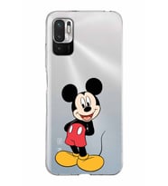 Xiaomi Redmi Note 10 5G Uyumlu Kapak Mickey Mouse Tasarımlı Şeffaf Silikon Kılıf