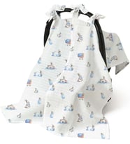 Lexroo % 100 Pamuk Müslin Puset Örtüsü - Bébé Lapin PUSET1018