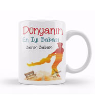 Babalar Günü Babaya Hediye Kupa Bardak Porselen