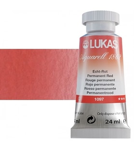 Lukas Aquarell 1862 Artist 24ml Sulu Boya 1097 Permanent Red