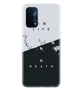 Kılıfland Oppo A74 Kılıf Desenli Silikon Resimli Kapak Life and Death Kılıf 1339