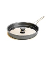 Oms 3222.28 Granit Hamsi Tava Metal Kapaklı Gri 28x4 Cm