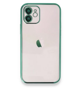 iPhone 12 Kılıf Razer Lensli Silikon - Yeşil