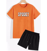 Spooky Şort T-shirt Spor Eşofman Takımı