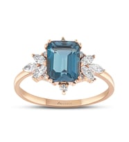 2.15 Karat London Blue Pırlanta Yüzük