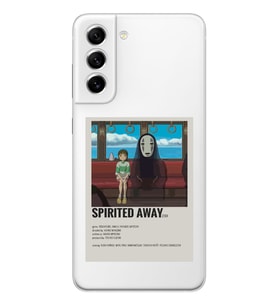 Samsung Galaxy S21 FE Uyumlu Spirited Away Poster Tasarımlı Şeffaf Telefon Kılıfı