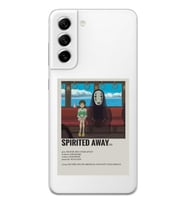 Samsung Galaxy S21 FE Uyumlu Spirited Away Poster Tasarımlı Şeffaf Telefon Kılıfı