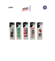 Rüzgara Dayanıklı Komik Yazılı Çakmak, 5'li Paket, Pratik ve Eğlenceli Kullanım