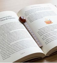 Akik Doğal Taşlı Kitap Ayracı ve Cetvel eukyak