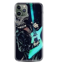 Apple iPhone 11 12 13 14 Pro Max Kılıf Desemli Silikon Dog Guitar 1789
