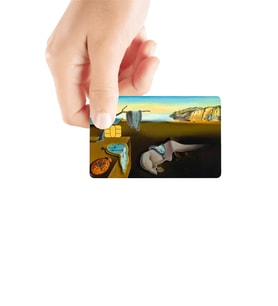 Belleğin Azmi Salvador Dali Temalı Parlak Kredi/Banka Kart Kaplama Sticker