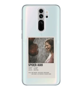Xiaomi Redmi Note 8 PRO Uyumlu Spider Man Poster Tasarımlı Şeffaf Telefon Kılıfı