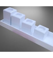 Hobi ADN 90273 Dekoratif Mumluk Ahşap MDF Parlak Beyaz MODEL  El Yapım