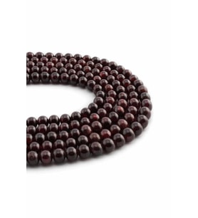 Garnet Doğal Taş Parlak Küre Kesim 6mm Dizi [AA]